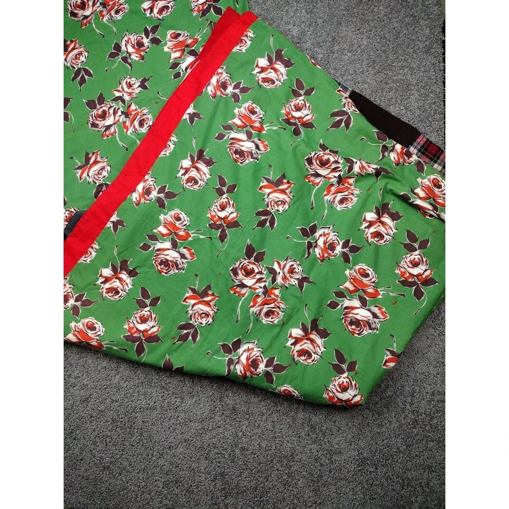 VTG QUILT 72X88 FULL SIZE PATCHWORK SQUARES QUILTED BLANKET HOMEMADE CottageCore